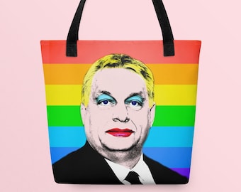 Viktor Orbán's Pride Tote Bag | LGBTQ+ Pride Gift