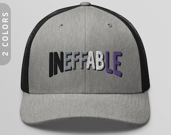 Ineffable Trucker Cap | Asexual Pride Hat