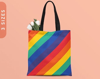 Rainbow Tote Bag | LGBTQ+ Pride Gift