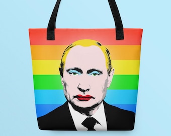 Vladimir Putin's Pride Tote Bag | LGBTQ+ Pride Gift