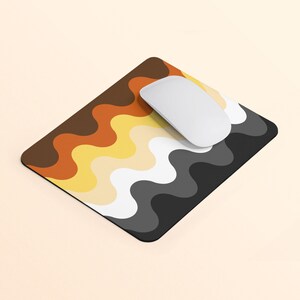 Bear Flag Waves Mouse Pad | LGBTQ+ Pride Gift