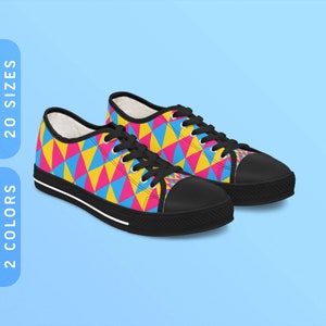 Pansexual Triangles Sneakers | Low Top Pansexual Pride Schuhe