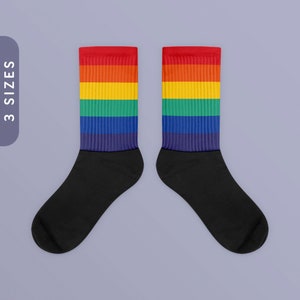 レインボーソックス | ブラックフット昇華ソックス | LGBTQ プライドソックス | ゲイプライドソックス | アリープライドソックス | プライド月間ソックス | プライドマーチソックス
