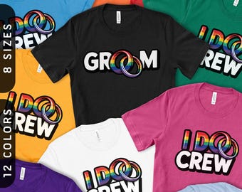 Groom & I Do Crew Matching T-Shirt | Gay Bachelor Party Tee XS-4X