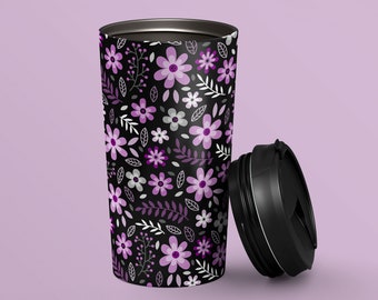 Subtle Asexual Flowers | Stainless Steel Travel Mug 15 oz