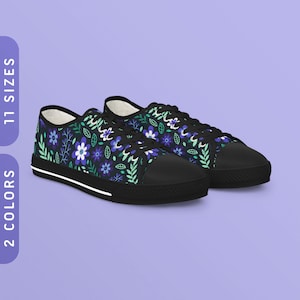 MLM/Gay Pride Flowers Sneakers | Low Top Men&#39;s Sneakers | Black & White Sole | MLM Pride Flag Color Shoes | Gay Pride Outfit