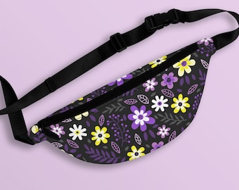 Pochete Flores Não Binárias Sutis | Presente Enby Pride