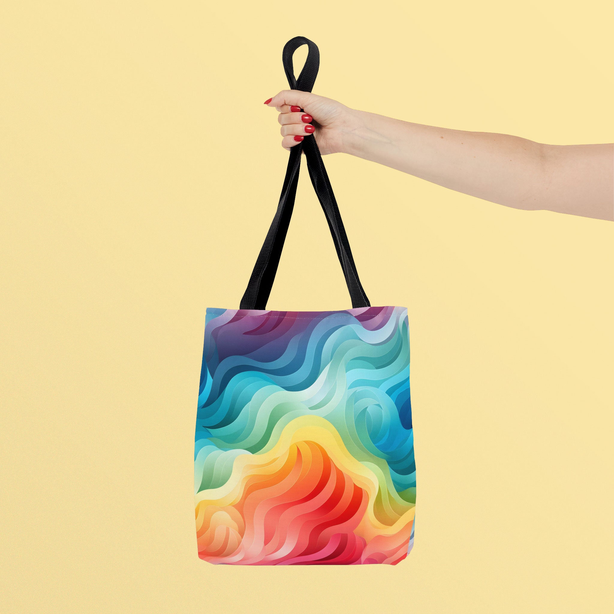 Urban Eccentric 'I Can't Even Think Straight' LGBTQ Tote Bag - Rainbow Pride Tote, Cotton, Black
