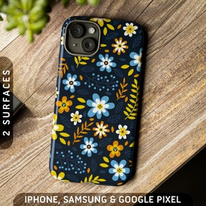 Robuste fleurs subtiles d'Aroace Pride | iPhone 16 Pro Max Plus 15 14 13 12 11, Samsung S24 S23 S22 S21, téléphone Google Pixel 9 8 7 6 5