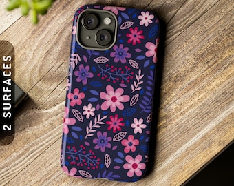 Subtle Bisexual Flowers Tough Case | iPhone, Samsung Galaxy & Google Pixel
