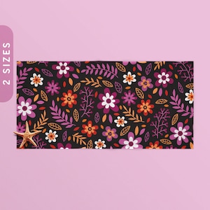 Subtle Lesbian Pride Flowers Beach Towel | 30x60&quot;, 36x72&quot; Beach Towel | Bath & Pool Towel | Beach Lovers Towel | Lesbian Pride Flag Towel
