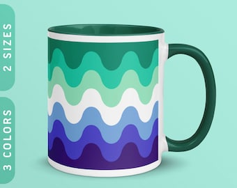 MLM Flag Waves Ceramic Mug | Gay Pride Gift