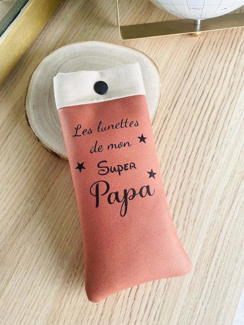 Etui à lunettes homme super papy personnalisable cadeau fête des papis grand-pères papas anniversaire image 3