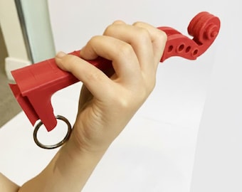 Red Violin Left-Hand Practice Tool - Beginner Framework with Keyring