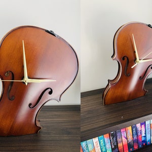 Violin Clock -S1 - actual acoustic violin used as body of the clock | Best Gift | Wall Decor |  Wood Violin Clock Music Lover Gift