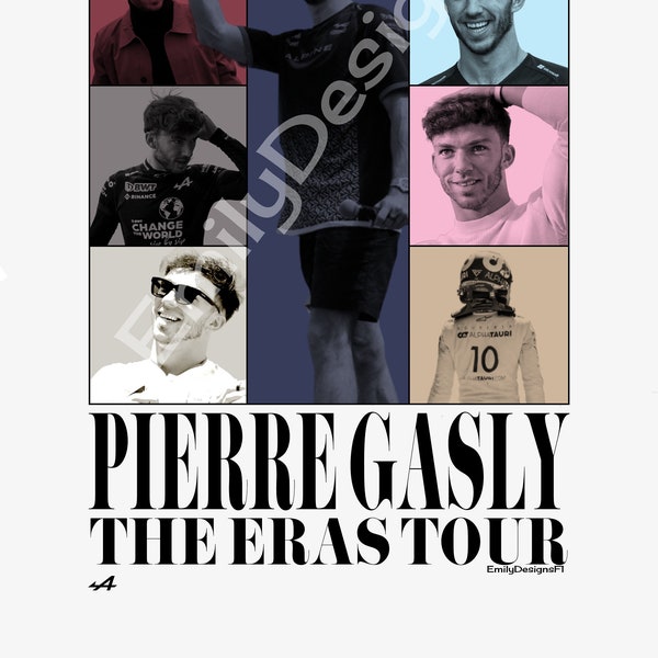 Pierre Gasly Eras Tour Poster