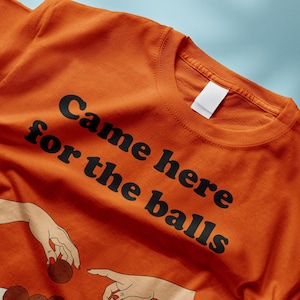 Camiseta "Vim Aqui Pelas Bolas" - Amante de Bitterballen - Camiseta Estampada - Cultura Holandesa - Amante de Almôndegas - Presente para Gastronomia - Traje Holland Pride