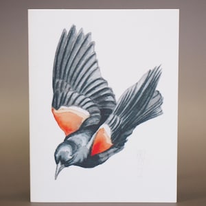 Red-Winged Blackbird Card