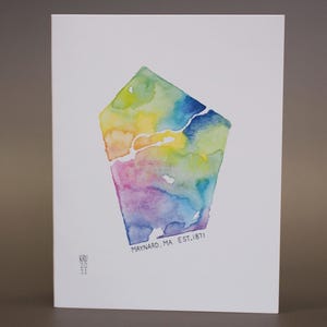 Maynard Town Map Card