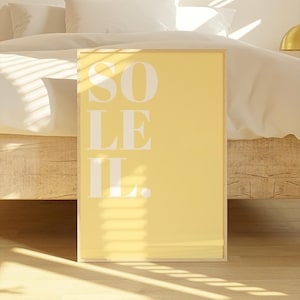 Yellow Poster Neutral Butter Yellow Prints French Poster Romantic Wall Art Minimalist Room Decor Butter Yellow Summer Wall Art Digital Print
