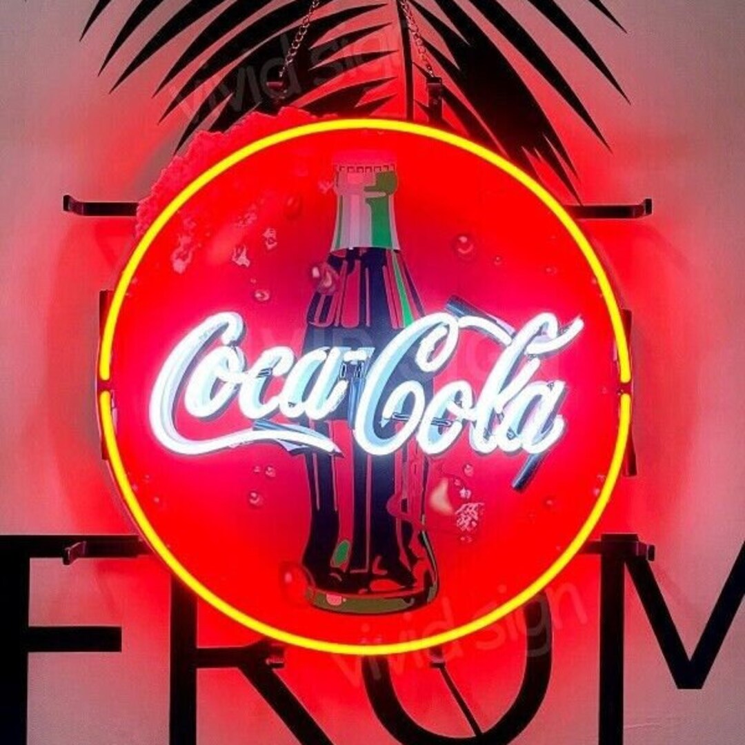 Light up Coca Cola Coke Bottle Sign Vintage Style Handmade Etsy