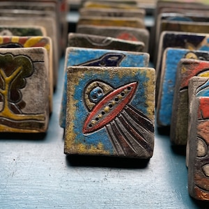 Carrelage céramique raku fait main