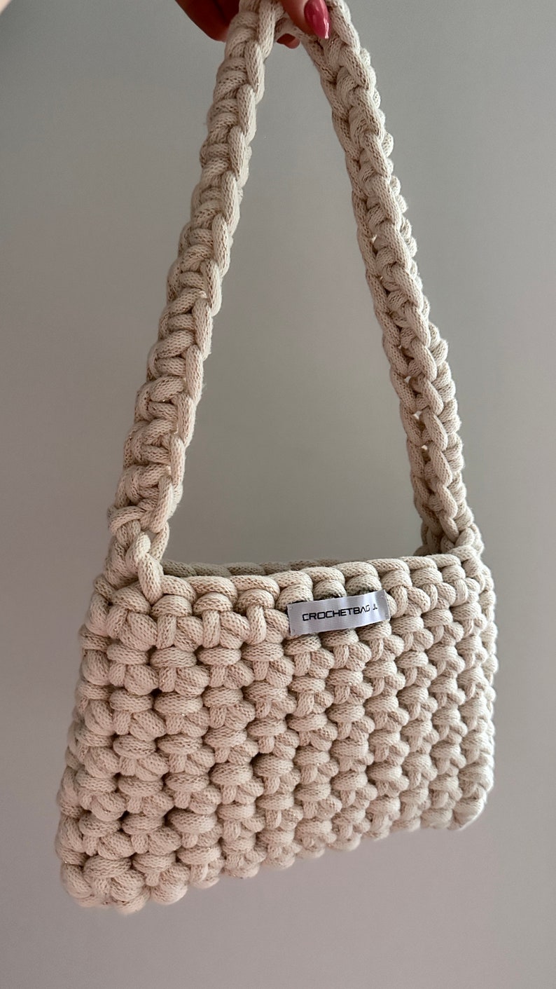 Häkeltasche in diversen Farben, Häkelhandtasche, Crochet Handbag kaufen, Urlaubstasche, Handtasche, Tasche, Umhängetasche, Sommertasche, Bag Bild 5