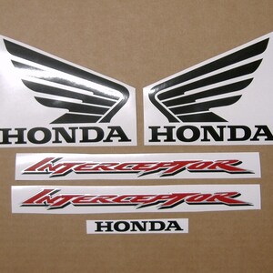 VFR 800i 2007-2009 Interceptor ABS complete decals set sticker kit replacement graphics reproduction restoration rc46 vfr 800fi vfr800a 2008