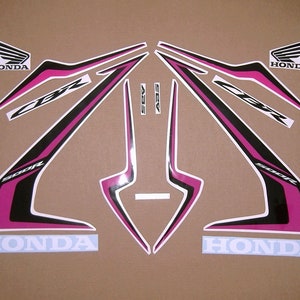CBR 500R 2020 2021 full custom hot pink or teal green decals set stickers kit mark logo pattern customized graphics aftermarket black 500