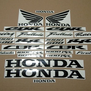 600RR / 1000RR complete custom aftermarket decals set stickers kit pink black white lime green graphics logo pattern fireblade racing CBR