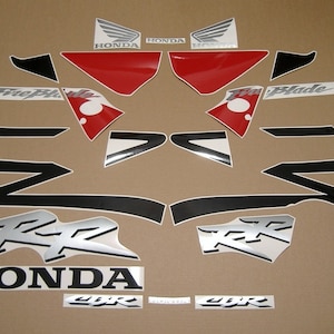 CBR 954RR 2003 Fireblade complete aftermarket replica stickers set stickers vervanging grafische reproductie restauratie patroon SC50 900rr