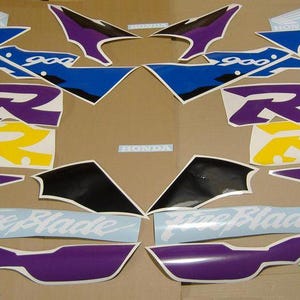 Juego de calcomanías réplica para CBR 919RR 1996 1997 Fireblade, kit de pegatinas de repuesto, gráficos adhesivos, etiquetas de restauración, logotipo sc33 900rr