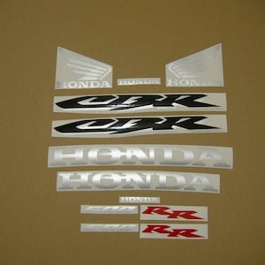 kit decalcomanie replica aftermarket completo cbr 600rr 2005 set adesivi grafica di ricambio riproduzione modello restauro etichette adesivi logo