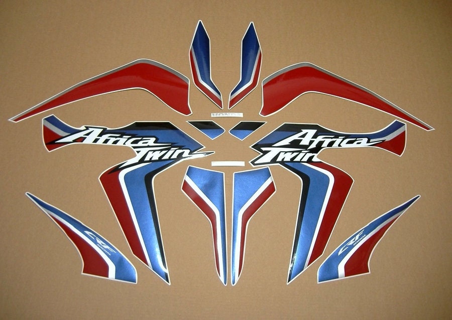 CRF 1000L 2015 Afrika Twin AfterMarket Replica Abziehbilder Set Aufkleber Kit Grafiken Reproduktion Restaurierung Aufkleber Logo Marke