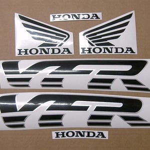 VFR 750 Interceptor 1995 complete replacement replica decals set stickers kit graphics reproduction restoration pattern logo emblems RC36