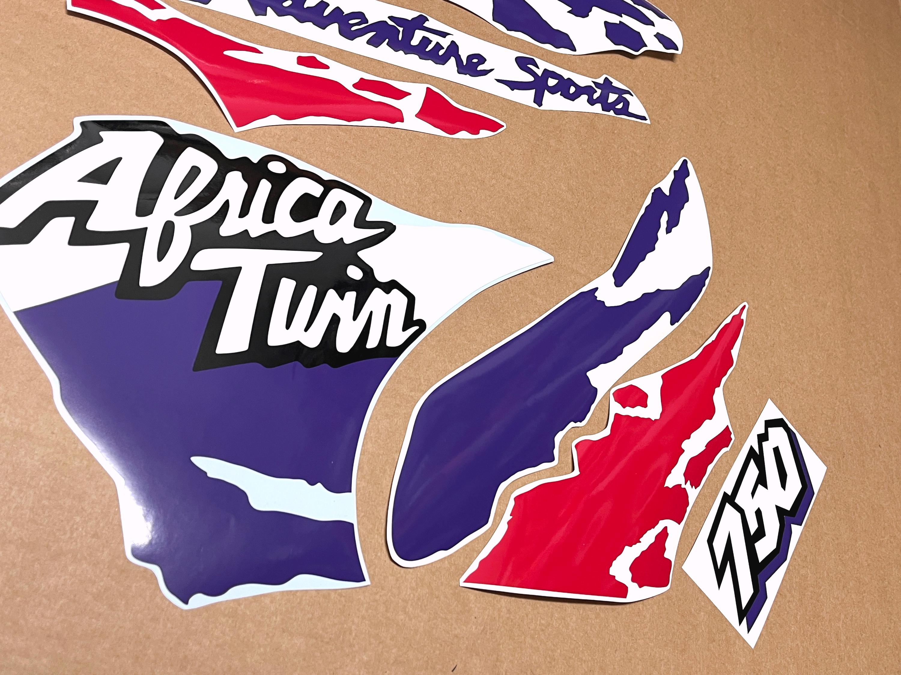 Africa Twin XRV750 1993-1994 Full Aftermarket Replica Decals Set
