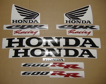 CBR 600RR 2006-2008 complete aftermarket replica decals set stickers kit replacement graphics reproduction restoration pattern mark 600 rr