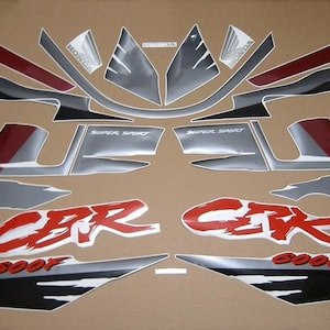 CBR 600f F2 1994 complete aftermarket replica decals set full stickers kit replacement graphics reproduction restoration logo pattern 600