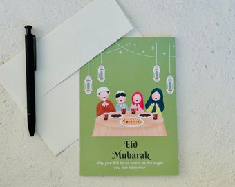 Eid Mubarak greeting cards | Islamic Greeting Cards | Islamic gifts | Physical greeting cards