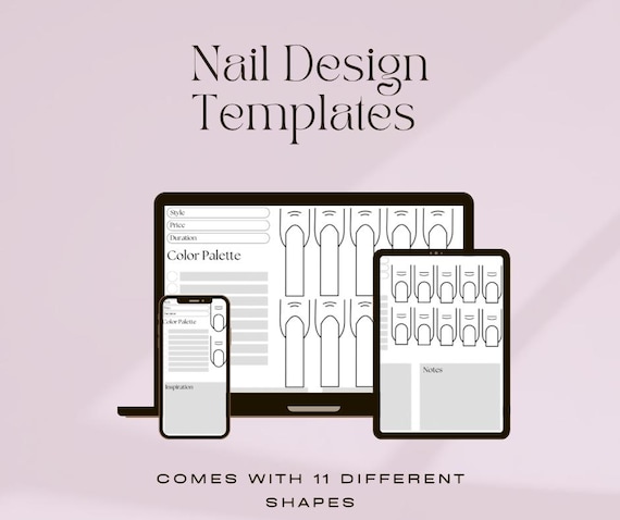 Nail Design Planner Template (11 pages)