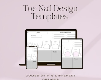Zeh Nail Art Design Vorlage | Planer (Digitaler Download)