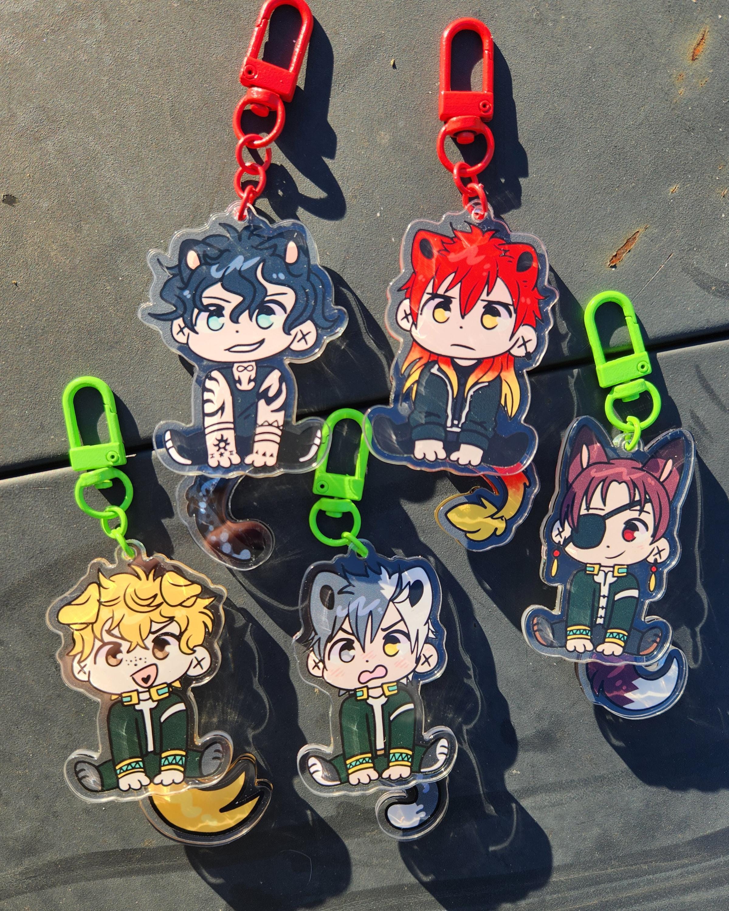 5 Anime Wind Breakers Schlüsselanhänger – Acryl-Keychains Für Cosplay & Sammler