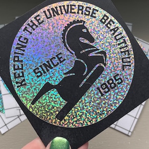 On-X Rainbow Brite Sticker - Star Stealer Vinyl Aufkleber für Auto, Fenster, Wasserflaschen, Laptops, Regenbogen, Regenbogenland, Star Stealer