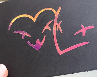 Blitz und Stolas Vinyl Aufkleber minimalistischen Stil Laptop Notizbuch Planer Sticker hell of aboss hasbin Hotel