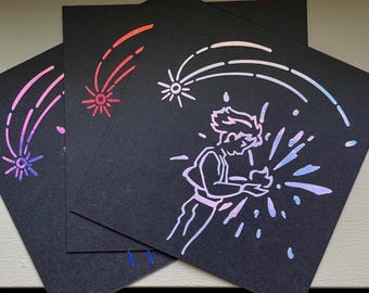 Howl's Walking Castle Sticker: Der Junge der einen fallenden Stern verschluckt