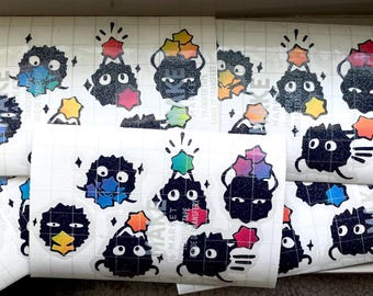 Ruß Sprite Vinyl-Aufkleber: Chihiros Reise ins Zauberland Glitzer-Aufkleber