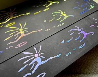 Das wandelnde Schloss Vinyl Aufkleber: Wasser laufender Stern Kinder - 3er Set