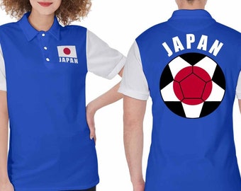 Polo unisex para aficionados al fútbol de Japón