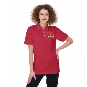 Vietnam Unisex Football Fan Polo Shirt Front