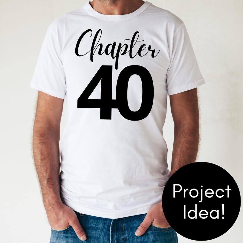 Chapter 40 SVG, 40th Birthday PNG, Anniversary Cut File, Printable - Etsy